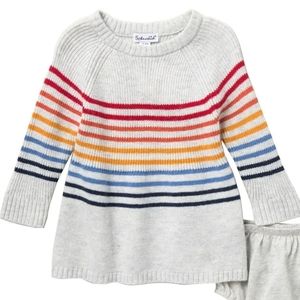 Splendid Baby Girl Rainbow Stripe Sweater 3-6M NWT